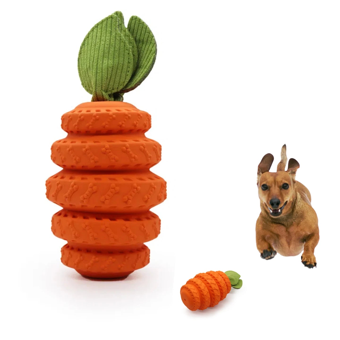Custom Interactive Dog Chew Toys Durable Teething Fruit Toys-Eco-Friendly Pineapple Squeaky Natural Rubber Cartoon Style