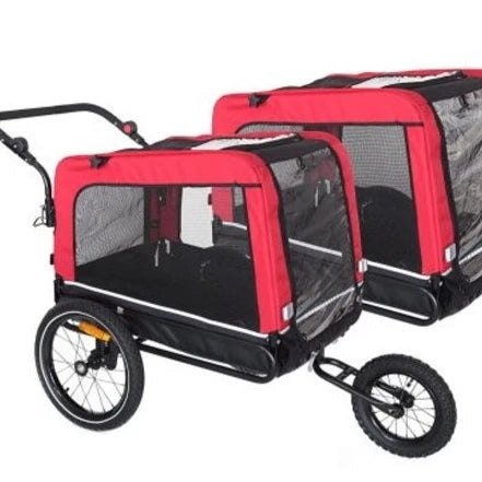 Europe Hot Sale Pet Dog Stroller and Bicycle Trailer  Dogs and Animals Bike Trailer