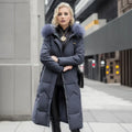 Plus Size Warm Thicken Long Fur Hooded Women Puffer Jacket