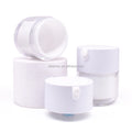 1OZ/30G Cosmetic Container Double Wall White Acrylic Airless Pump Jar for FACE Cream
