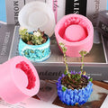 Crystal Cave Shape Succulent Flower Pot Silica Gel & Silicone Mold Disposable Diy Aromatherapy Candle Plaster Drop Glue
