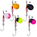 HENGJIA 2.2g 6.6cm Fishing Spinner Fish Hook Stainless Spinner Blades Wholesale Transparent Fishing Outdoor Pesca Fishing