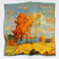 Wholesale Print Small Square Satin Silk Scarfs for Women Stylish Designer Scarf Styles Silk