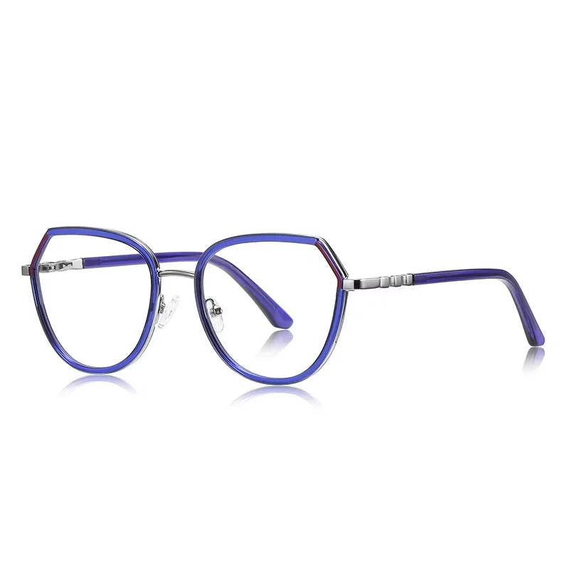 2025 European Style Plain Optical Eyewear with TR90 Metal Frame Hot Selling Blue Light Blocking Glasses Premium Texture