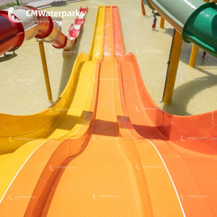 Theme Park Commercial Fiberglass Water Slides Large Water Slides