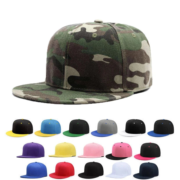 Wholesale Gorras Camo Promotional Fitted Hats Caps Customized Snapback Cap