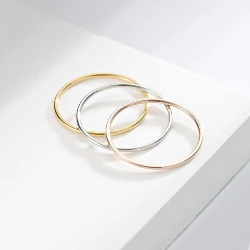 Casual Korean Style Women's Elegant Tail Ring High-End Accessible Luxury Versatile Fine Titanium Steel Stainless Steel Jewelry