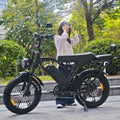 Electric Bike VOMO X80PRO 4.0 City Two-seater Bicycle 20" Fatbike 250w Hybrid Bike E-bike New Design E Bike Off Road Ebike