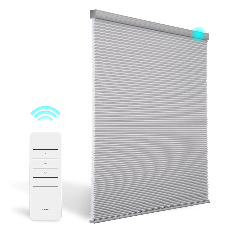 Home Cellular Window Shades Cordless Honeycomb Blinds Fabric Electrical Window Shades Blinds Automatic Plisse Blinds