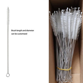 Household Bottle Glass Brush Cleaner Durable Cleaning Brush Nylon Straw Cleaner Brush