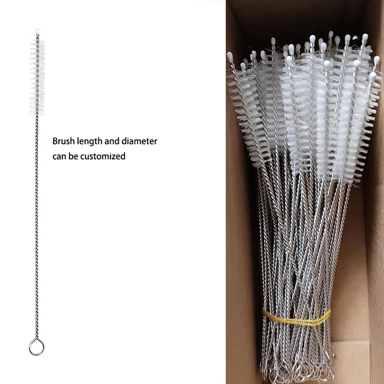 Household Bottle Glass Brush Cleaner Durable Cleaning Brush Nylon Straw Cleaner Brush
