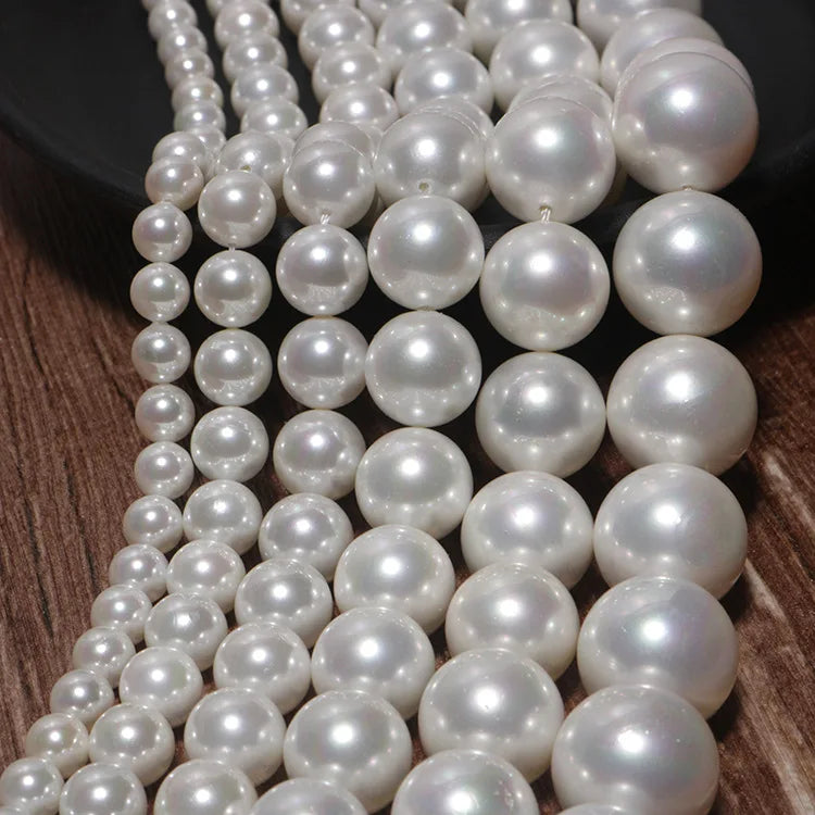 Five-colored White Different Size Shell Pearl Loose Beads DIY Handmade Natural Shell Beads Mother of Pearl