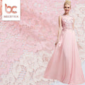 2026 Wholesale 100% Polyester Lace Fabric French Bridal Fabric for Wedding Dress