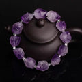 Fashionable Natural Amethyst Raw Ore Bracelet Modern Home Decoration and Gift with Love and Mascot Theme