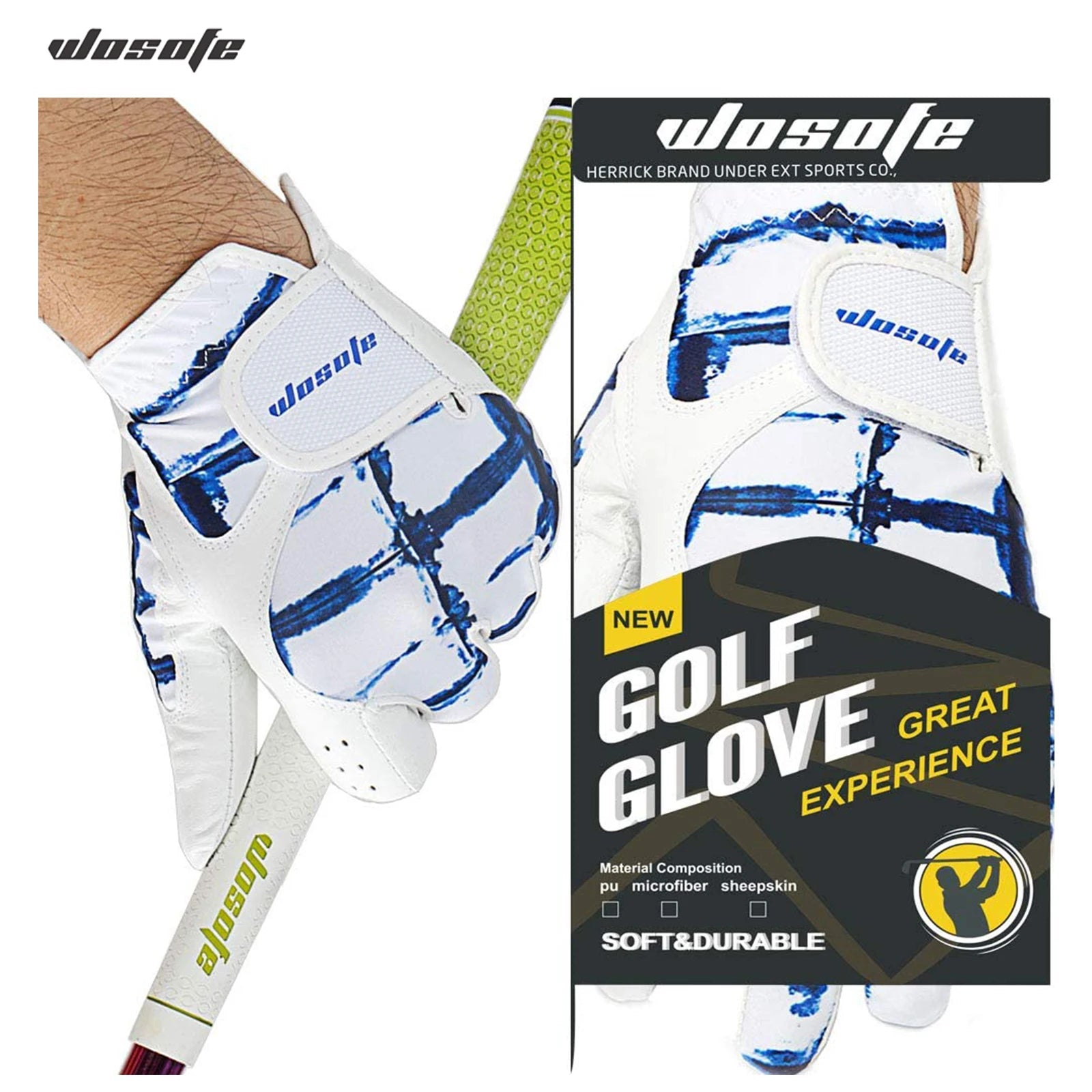 Wholesale Golf Gloves Lightweight Comfortable Breathable Men's Left Sports GlovesFactory Custom Logo Golf Accessories