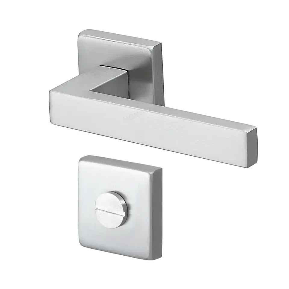 Manufacturer High Quality Square Window Lever Hardware Satin 304 Stainless Steel Door Locks and Main Door Handle