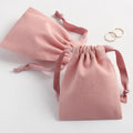 Popular Hot Selling Custom Luxury Gift Organic Cotton Canvas Drawstring Pouches for Jewelry Rings Glasses Custom Logo Recyclable