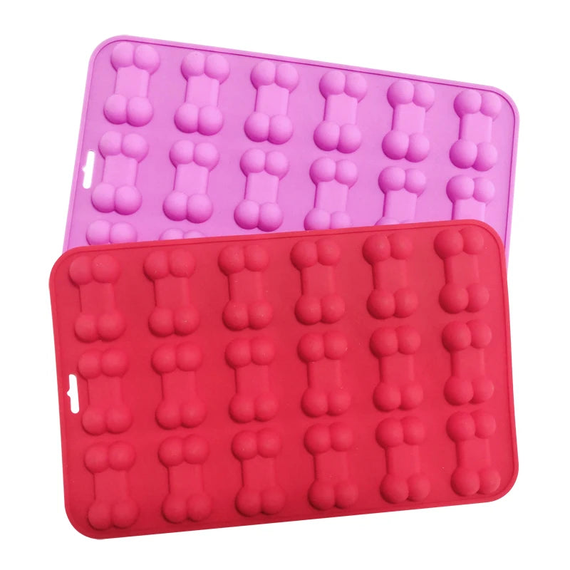 Bone Shape Silicone Molds for Pet Dog Food Biscuits Cake Tools