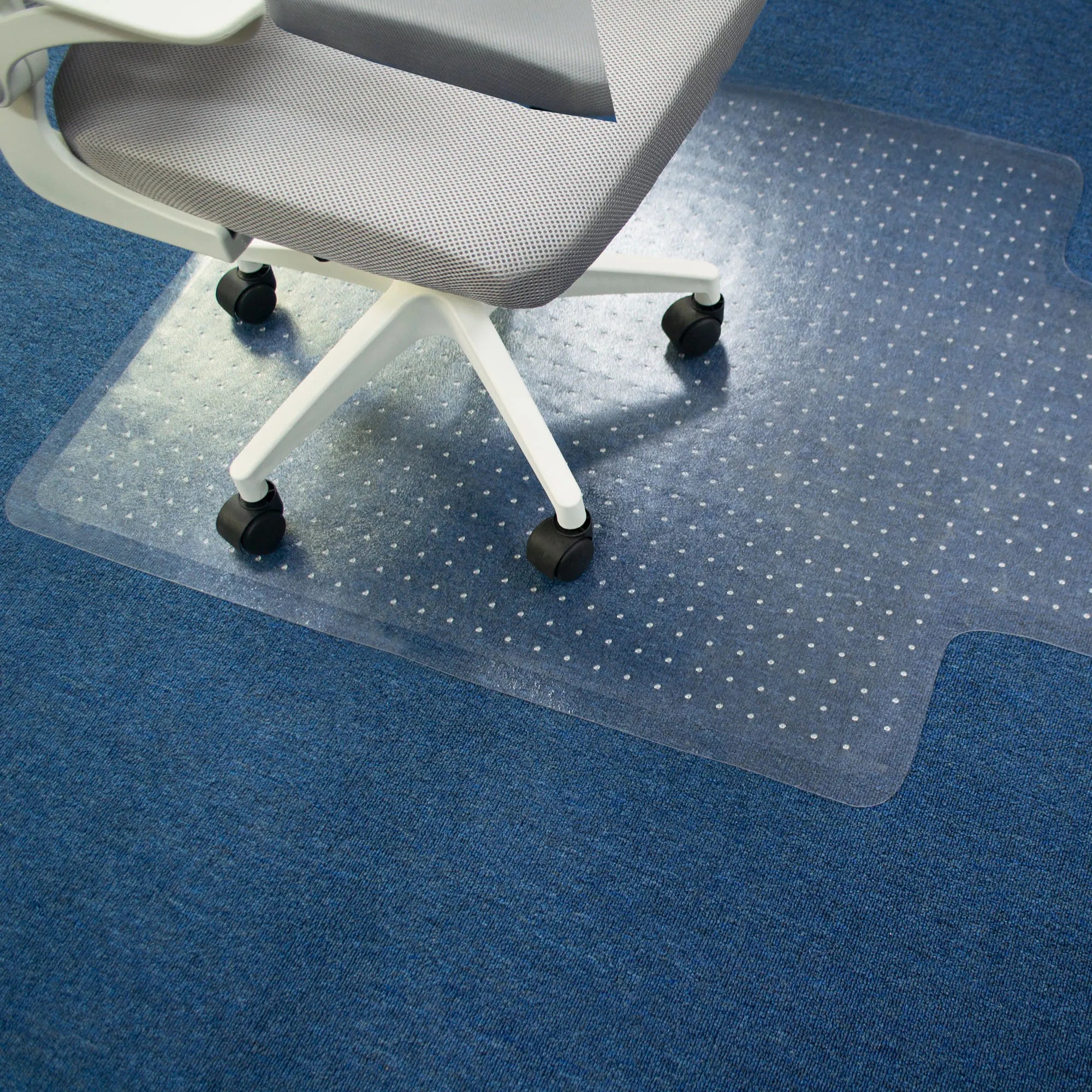 Free Sample Low MOQ  PVC Office Chair Mat with Edge