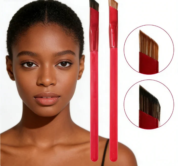 Hot Sale Multi-Functional Flat Angled Concealer Eyebrow Brush Smooth Canvas with Custom Logo Packaged