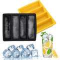 4 Cavities Ice Trays Mold Easy-clean Silicone Large Ice Cube Tray Reusable Long Ice Cube Tray Food Grade Silicone Custom Logo