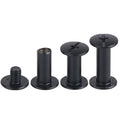 5mm Black Steel Chicago Rivets Photo Album Account Book Binding Screws Rivet