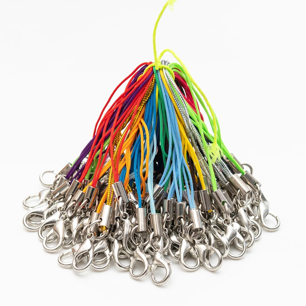 Single Ring Hanging Flexible Aluminum Tube 303 Lobster Clasp Color Options Available-Durable Metal Material