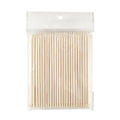 100pcs/bag Double Ended Manicure and Pedicure Tools Orange Wooden Nail Sticks Manicure Sticks for Nail Art Beauty