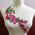 Latest Women Dress Decorative Water-soluble pink Sewing Flower Lace Appliques LT2503A