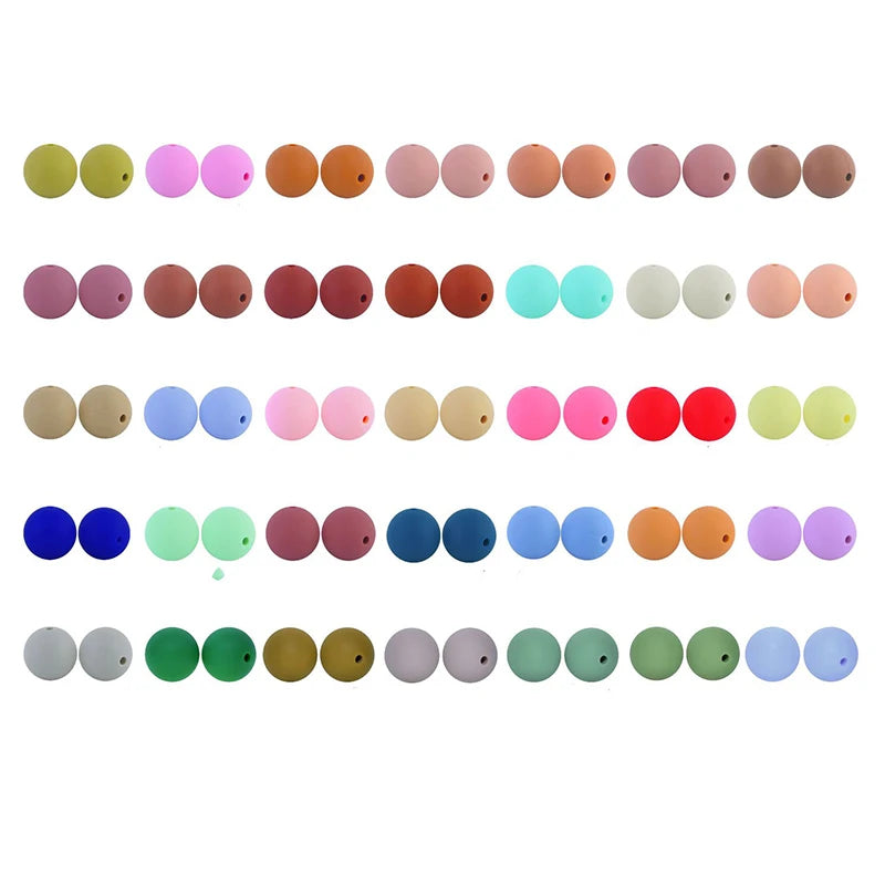 Wholesale Natural Ingredients 15mm Silicone Beads Jewelry Diy Accessories Silicone Beads