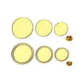 Manufacturer Custom Epoxy Sticker Oval Round Different Size Metal Blank Circular Sublimation Pin Badge with Button