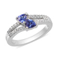 Shop LC Women Platinum Over 925 Silver Blue Tanzanite Birthstone Zircon Ring Size Gifts for Women