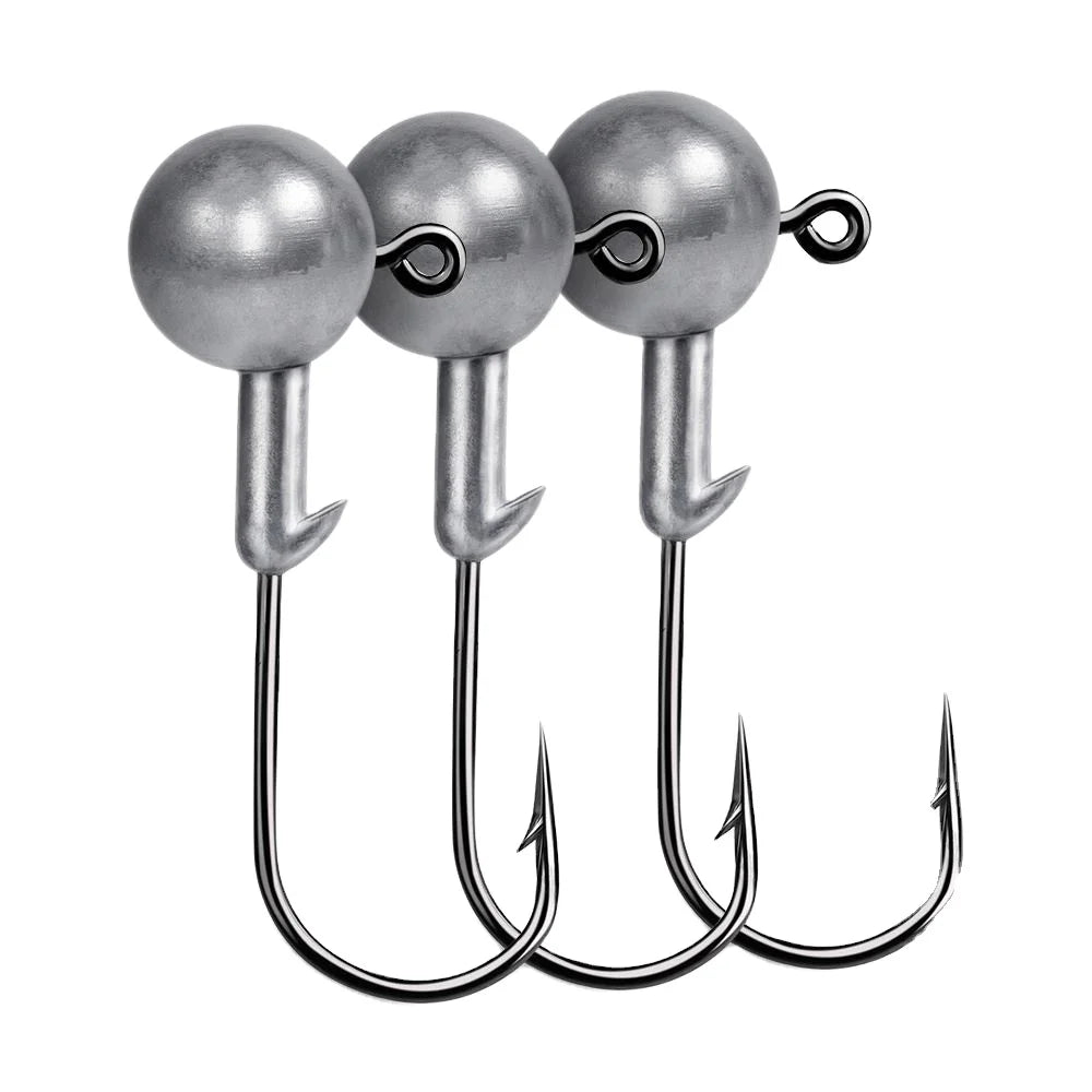 1g 1.5g 2g 2.5g 3.5g 5g 7g 10g 12g 14g 20g Crank Jig Head Hook Fishing Hook Head Jig Lure Soft Worm Jig Hook Fishing Accessories