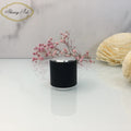 15mm Modern Cylindrical Black Plastic 100ml Non Spill Luxury Perfume Bottle Cap Lids Shiny Black Perfume Packaging Closures