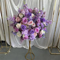 Customized Luxury Large Artificial Purple Pink Wedding Flower Ball Centerpiece for Christmas Table Decoration
