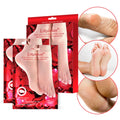 Private Label Nourishing Red Rose  Exfoliating Foot Mask Effective Natural Foot Peel Mask Hydrating Peeling Footmask Sheet