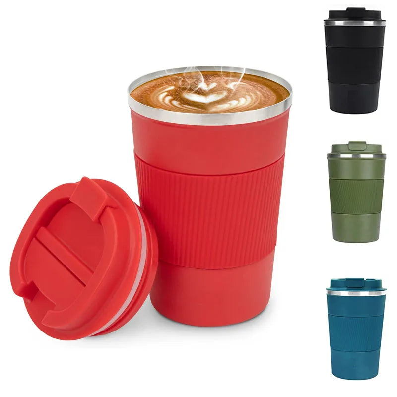 Wholesale 380Ml 500Ml Unique Stainless Steel  Reusable Travel  Water Coffee Mugs Cup Tumbler With Custom Logo Color