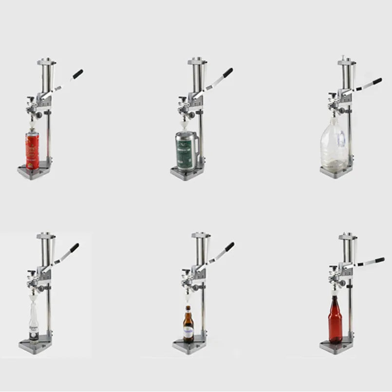 Universal Stainless Steel Counter Pressure Beer Bottle Filling Valve for Glass and PET Bottles
