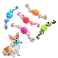 Durable Cotton Rope Ball Dog Chew Toy-Eco-Friendly Indestructible Tooth Cleaning & Interactive