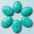 Oval Cabochon 30*40mm Loose Gemstone Stone Pocket Gemstone Crystal Carfts Blue Turquoise Cabochon Crafts