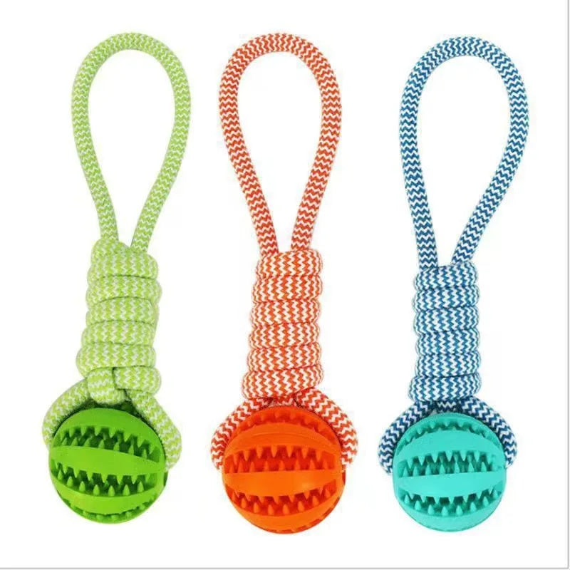 7CM Outdoor Training Interactive Dog Ball Toy Teeth Cleaning Cotton Rope Ball Dog Chew Toys for Large Small Dog Cat