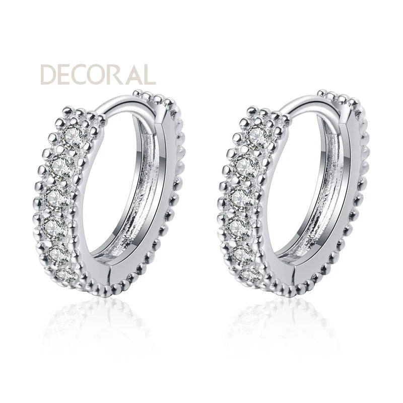 Wholesale 925 Sterling Silver Moissanite Diamond Wedding Stud Earrings Fine Jewelry Lab Grown Diamonds for Women