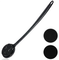Silicone Back Scrubber for Shower Lengthen Long Handle Double Sided Massage Back Shower Brush