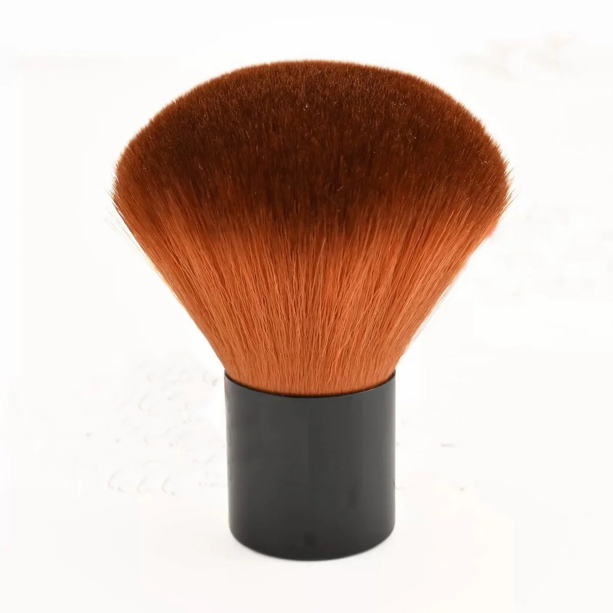 Custom Logo Wholesale Small Mini Powder Travel Mushroom Kabuki Makeup Brush with Synthetic Hair and Metal Handle Single Brush