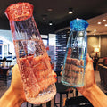 Top Quality Cheap Price Custom Logo Drinking Bottle Clear Glass Water Bottle With Crystal Lid