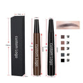 Private Logo 3D Eyebrow Pen Waterproof Fork Tip Eyebrow Tattoo Pencil Long Lasting Professional Fine Sketch Liquid Eye Brow Pen