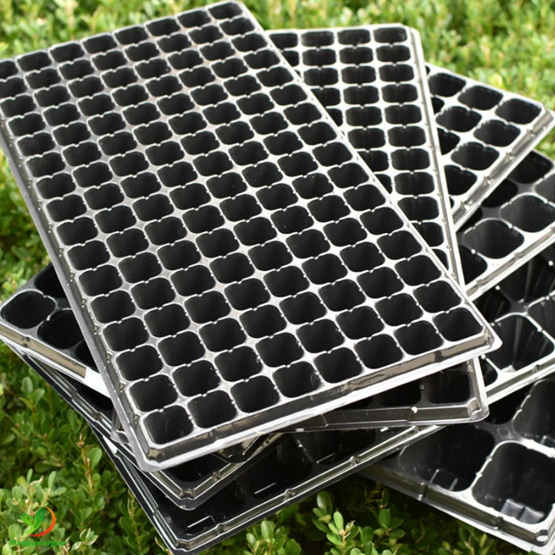 72 105 128 200 Holes Seedling Tray Ps Seed Planter Nursery Trays for Plants Fruits vegetable flower