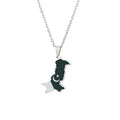 Pakistan Map Necklace National Flag Pendant Women Men Fashion Map Ethnic Choker Necklaces