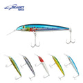 SEASKY 80g Wholesale Hard ABS Plastic Floating Minnow Lure  Artificial Fishing Bait Wobbler  Lures 4-6meter