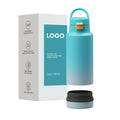 New Patent Outdoor Sport Bottles Double Wall Stainless Steel Insulated Water Bottle with Storage Compartment